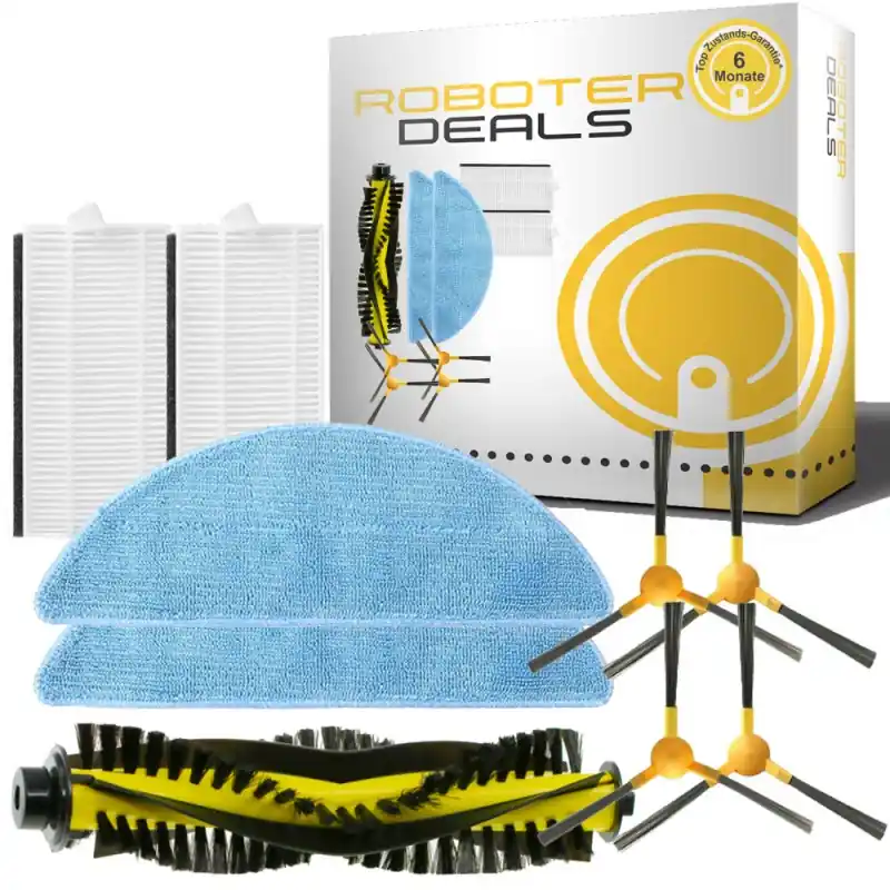Zubehör Set, Ersatzteile Kit für Tesvor S7 Pro AES (2x Pad, 4x Seitenbürste, 2x Filter, 1x Hauptbürste) Sale