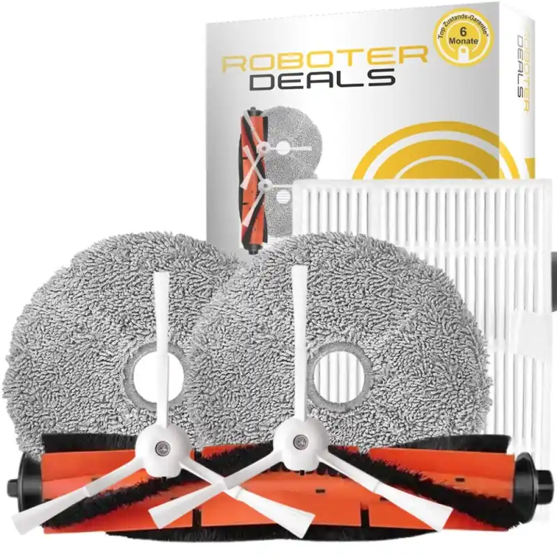 Zubehör Set, Ersatzteile Kit für Lydsto W2 (2x Pad, 2x Seitenbürste, 2x Filter, 1x Hauptbürste) Preiswert