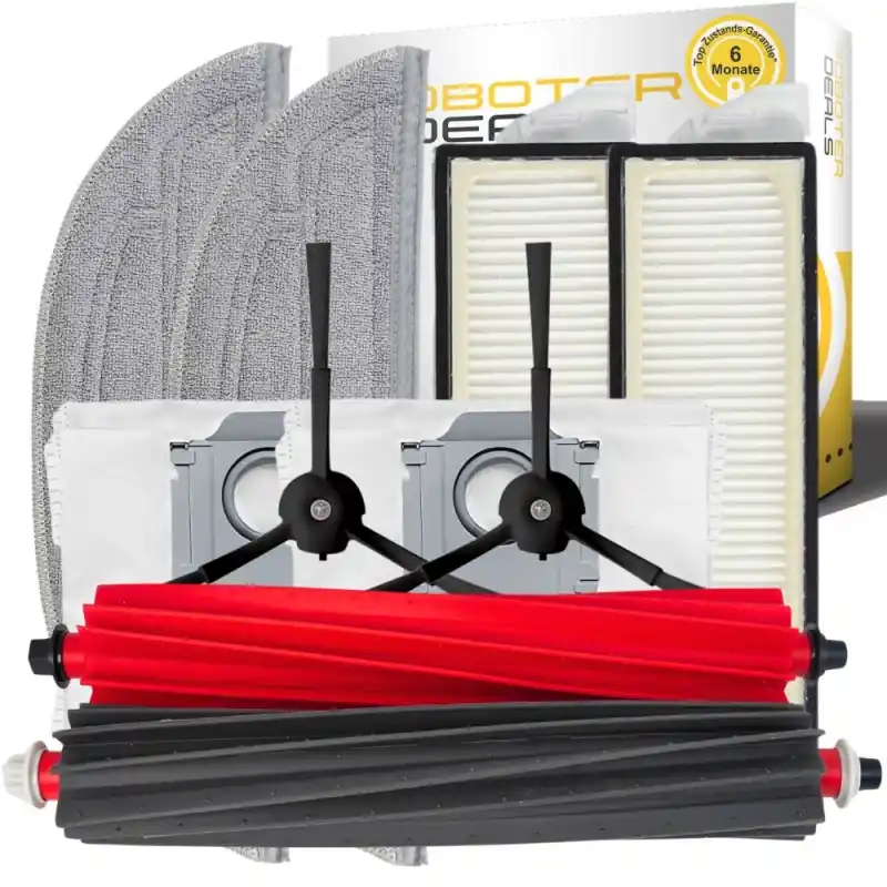 Finale Aktion Zubehör Set für Roborock S8 MaxV Ultra – Filter Bürsten Wischpads Staubbeutel (10 Teile)