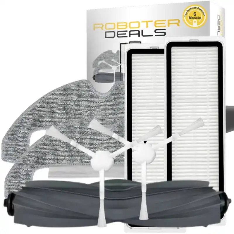 Kostenloser Rückversand Zubehör Set, Ersatzteile Kit für Dreame D10 Plus Gen 2 (1x Hauptbürste, 2x Filter, 2x Pad, 2x Seitenbürste)