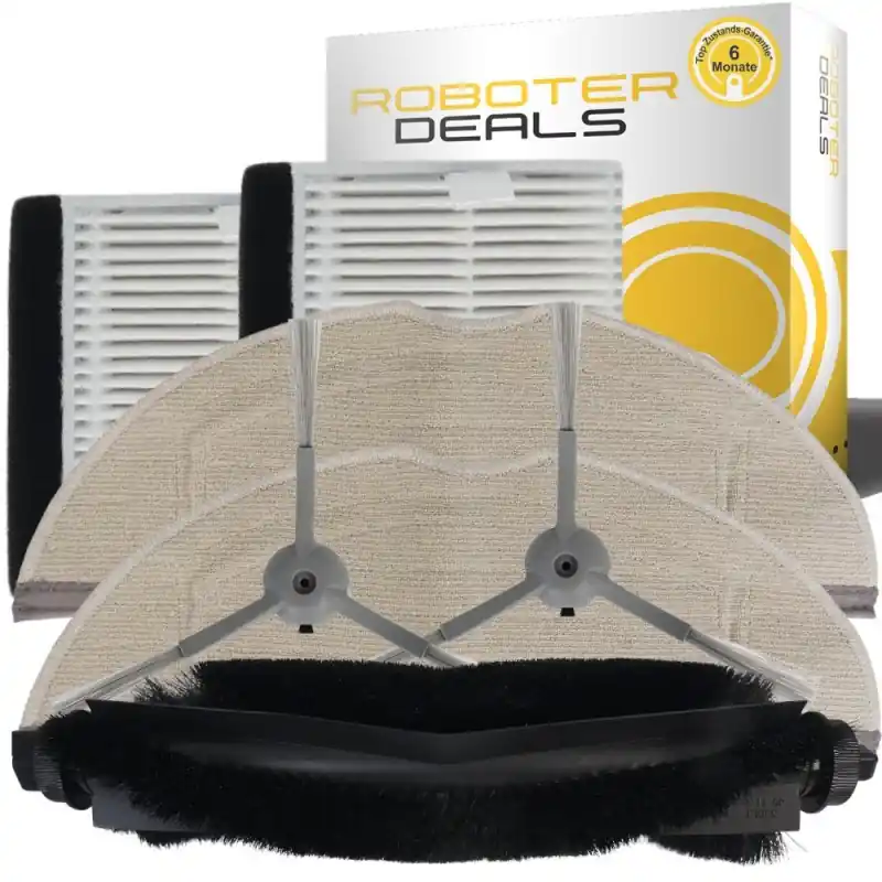 Zubehör Set, Ersatzteile Kit für Eufy L60, L60 Hybrid, L60 SES (1x Hauptbürste, 2x Filter, 2x Pad, 2x Seitenbürste) Preiswert