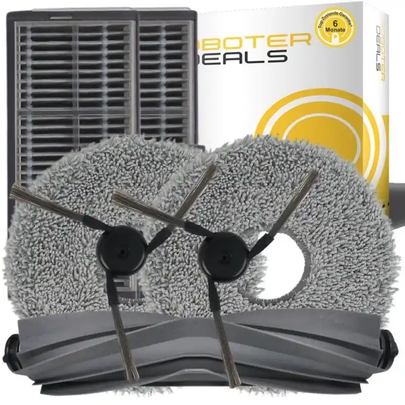 Zubehör Set, Ersatzteile Kit für Mova P50 Pro Ultra (1x Hauptbürste, 2x Filter, 2x Pad, 2x Seitenbürste) Kostenloser Rückversand