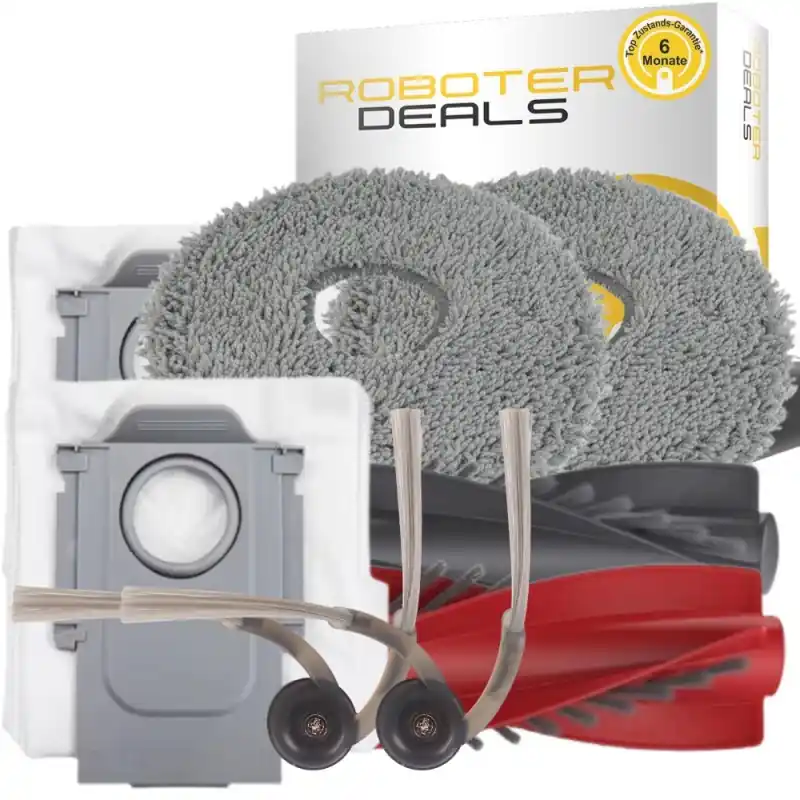 Sonderangebot Zubehör Set für Roborock Saros 10R – Bürsten Wischpads Staubbeutel (10 Teile)