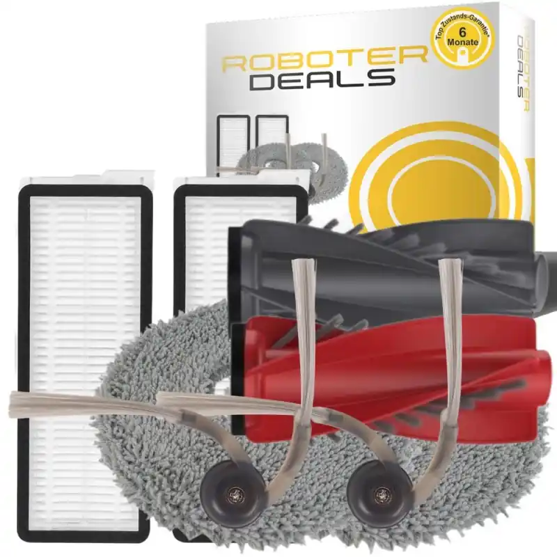 Zubehör Set, Ersatzteile Kit für Roborock Qrevo S5V (1x Hauptbürste, 2x Filter, 2x Pad, 2x Seitenbürste) Neu