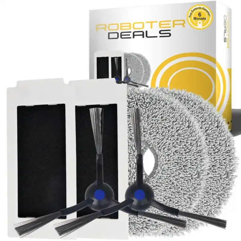 Wochenendangebot Zubehör Set, Ersatzteile Kit für Deebot N30 Pro OMNI (2x Filter, 2x Seitenbürste, 2x Pad)