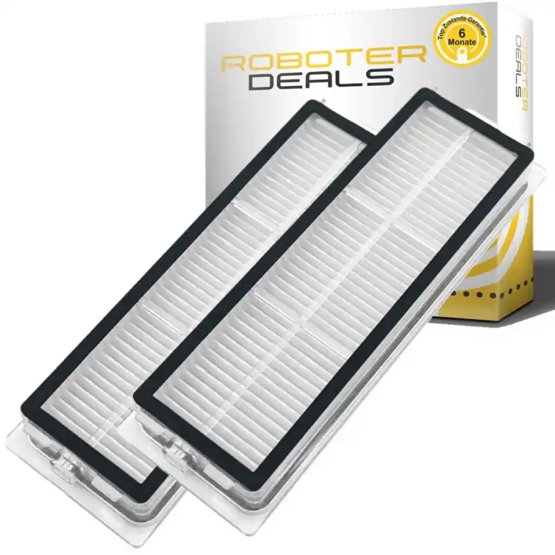 Preisknaller Feinstaub-Filter, Ersatzfilter im Filterrahmen (2 Stück) für Xiaomi Robot Vacuum 5 und 5 Pro