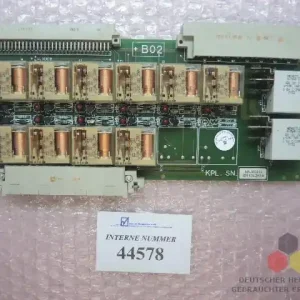 Finale Aktion Modul +B02, SN. 138245 A, ARB 662, Relaiskarte