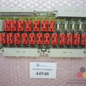Mega-Angebot Modul +B07, SN. 116755 A, ARB 649, Verteilerkarte