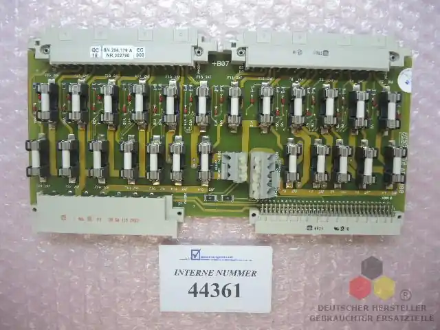 Rabatt Modul +B07, SN. 204179 A, ARB 800, Verteilerkarte