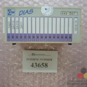 Analoges Ausgangsmodul, DIAS Typ DAO041, Ident Nr. 06796265, Sigmatek Neue Kollektion