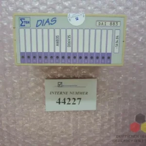 Rabatt Analoges Eingangsmodul, DIAS Typ DAI883, Ident Nr. 06791965, Sigmatek