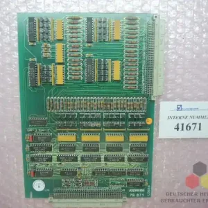 Zertifiziert Ein- Ausgangkarte, SN. 79871, Ident-Nr. 25209D