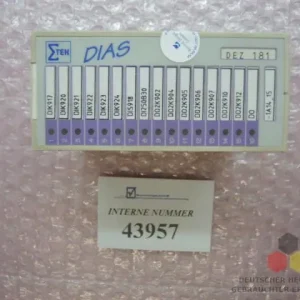 Top-Angebot Ein-, Ausgangsmodul, DIAS Typ DEZ181, Ident Nr. 06792665, Sigmatek