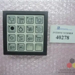 Flacheingabetastatur, SN. 177306, inkl. SN. 149240 A, ARB 725 Markenware